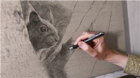 Ballpoint Pen Artist Draws British Wildlife