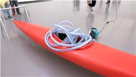 Roman Signer: Kajak with Tube (2024)