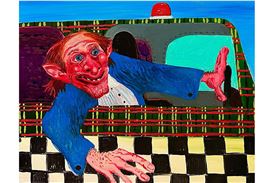 Derek Eller Gallery presents André Ethier's new paintings: Anxious goblins and fantastical landscapes