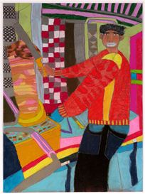 Jordan Moody’s Drawings Are a Technicolour Take on London’s Streetside Scenes