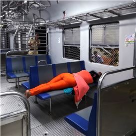 Six Indian artists reframe the ladies compartment of a Mumbai local train