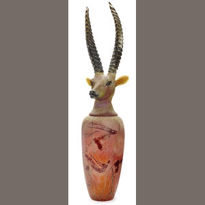 Contemporary "Canopic Jar" sells for $290,500 at Bonhams New York - World record for artist William Morris