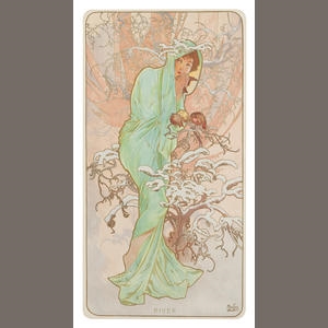 Distinguished collection of Alphonse Mucha lithographs on offer at Bonhams New York