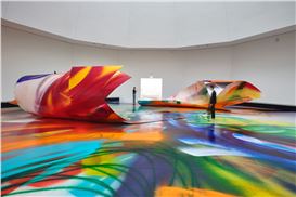 In 'The Sprayed Dear,' Katharina Grosse's Dreamy Art Knows No Bounds