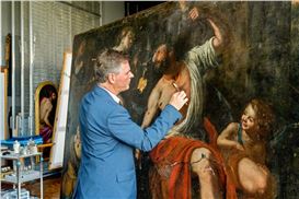 Artemisia Gentileschi Painting, Damaged in Beirut Explosion, Reemerges Post-Restoration