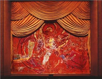 Chagall’s Massive Curtain From the Famed “Magic Flute”