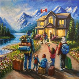 Kurdish refugee artist paints 'stories that need to be told'