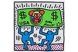 Keith Haring's Iconic 'Andy Mouse' Headlines Contemporary Art at Swann