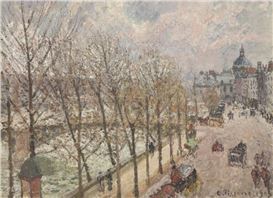 Masterpiece Story: Le Quai Malaquais et l’Institut by Camille Pissarro