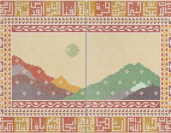 Tiled and Tatreez Imagined Landscapes in Jordan Nassar’s SURGE