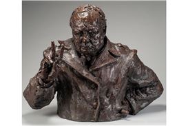 Bowman Sculpture Commemorates 80th Anniversary of Ve Day with Rufus Martin's Bust of Sir Winston Churchill