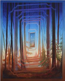Metaphysical Portals Emerge Within Forests in Eli McMullen’s Otherworldly Paintings