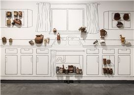 Filled with ‘Half-Pots,’ Adam Ledford’s Life-Size Room Drawings Reflect Timeless Routines