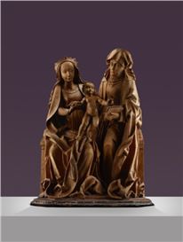 Raclin Murphy Museum of Art acquires important medieval sculpture of the Virgin and Child with Saint Anne