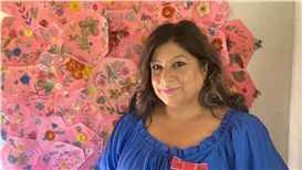 Painstaking Process of a Petal Patchwork Blanket