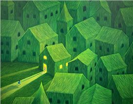 Illustrator Transforms Fields of Grass Into Peacefully Surreal Worlds