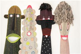 Elodie Blanchard Revitalizes Fabric Scraps into Vivid Patchworks of Trees, Bouquets, and Goddesses