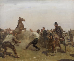  THE DARK HORSE: WORK BY CELEBRATED SPORTING ARTIST INVOLVED IN TRAGIC LOVE TRIANGLE TO SELL AT BONHAMS