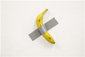 Maurizio Cattelan’s Famous Duct-Taped Banana Gets Eaten for the 4th Time