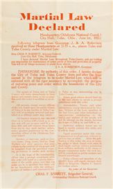 Broadside announcing martial law during 1921 Tulsa Race Massacre among headliners in Heritage's sale