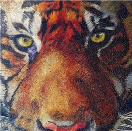 Meticulously Detailed Artworks Made Entirely With Colorful Broom Grass