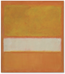 RELEASE: UNTITLED (No. 11) A RADIATING SUNSET-ORANGE ABSTRACT MASTERPIECE BY MARK ROTHKO