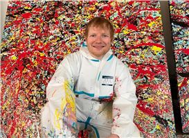 Ed Sheeran Is Selling Prints of His Jackson Pollock Rip-off Paintings for $1,200 Each