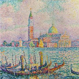 Paul Signac's Masterpiece of Venice, 'Saint-Georges. Couchant (Venise)', is unveiled in Paris