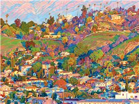 Seth Armstrong Sets the Hills of Los Angeles Aglow in Vibrant Oil Paintings