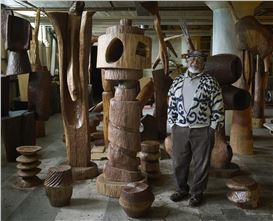 At 98, Thaddeus Mosley Is Still Building His Forest of Wood Sculptures