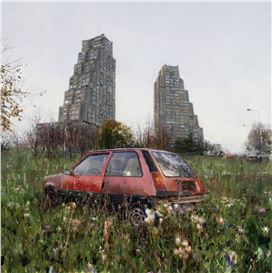 Sebas Velasco’s Dreamy Oil Paintings Illuminate Cinematic Urban Landscapes