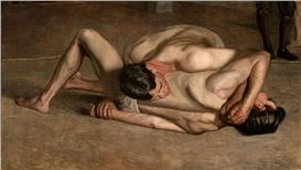 Masterpiece Story: Wrestlers by Thomas Eakins