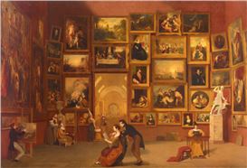 Masterpiece Story: Gallery of the Louvre by Samuel Morse