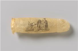 Museum Displays 200-Year-Old Condom Printed With Erotic Image