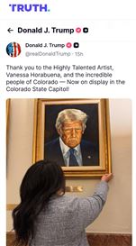 Trump-approved Portrait hangs in Colorado Capitol after ‘Purposefully Distorted’ Version was removed
