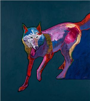 ht. 44 1/4, wd. 40 in - John Nieto